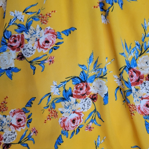 🍒 As U Wish Boho Floral Day Dress size Large - Picture 8 of 13